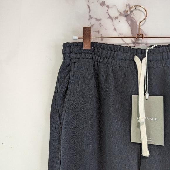 Everlane Sweatpants Black The Track Organic Cotton High Rise Jogger NEW. - Picture 6 of 14
